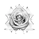 Sword with rose tattoo design idea