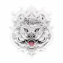 Foo Dog tattoo design idea