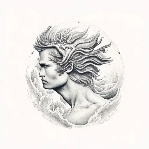 Icarus falling ffrom the sky  tattoo design idea