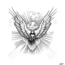 Icarus falling ffrom the sky  tattoo design idea