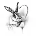 hare's-tail grass tattoo design idea