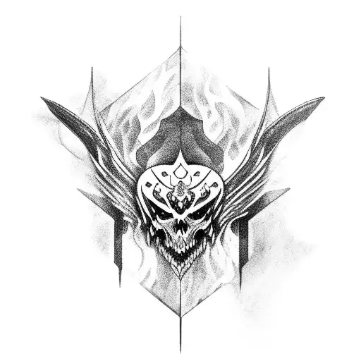 castelo de castlevania tattoo design idea