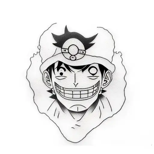 luffy tattoo design idea