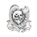 Crying Heart tattoo design idea