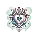 Crying Heart tattoo design idea