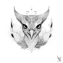 Oscar Akermo style birds tattoo design idea