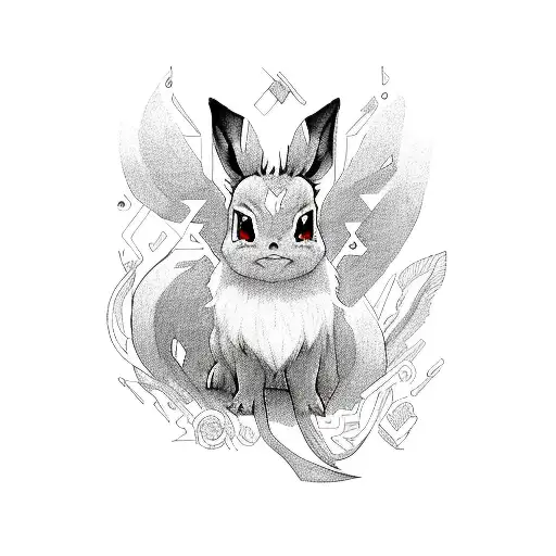 eevee tattoo design idea