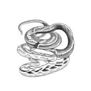 snake smoke tattoo design idea