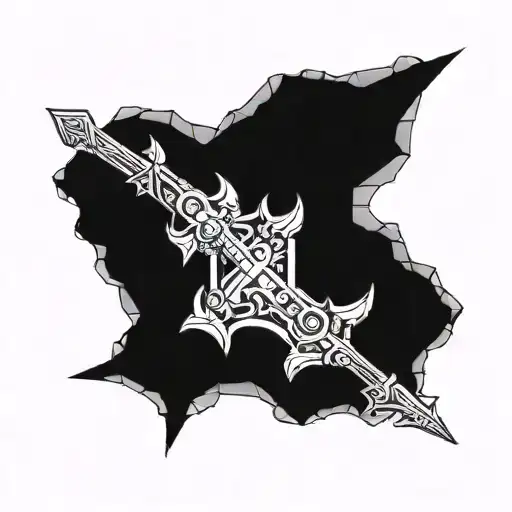 I want a tattoo on the inner bicep. The design should include a sword symbolizing my metal element, an ox representing m tattoo design idea