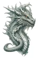 Ice Dragon tattoo design idea