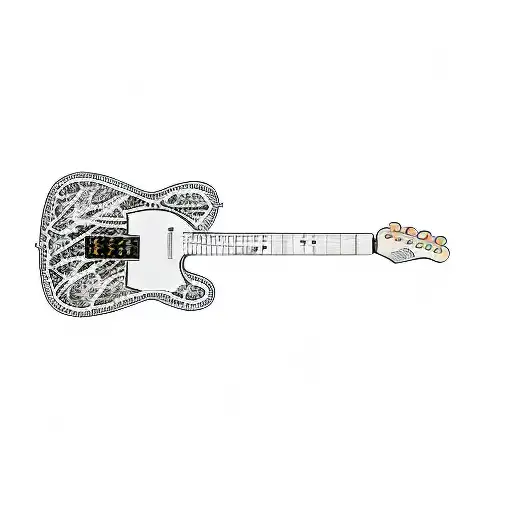 a fender telecaster tattoo design idea