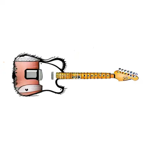 a fender telecaster tattoo design idea