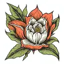 tulip flower tattoo design idea