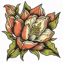 tulip flower tattoo design idea
