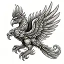 griffin tattoo design idea