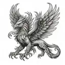 griffin tattoo design idea