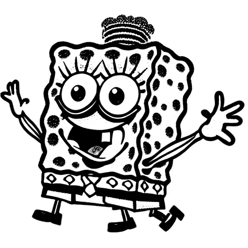 SpongeBob tattoo design idea