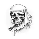 crying Grim Reaper tattoo design idea