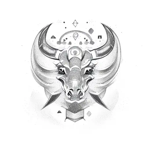 A sketch-style animation of the client's zodiac sign interacting with their favorite animal tattoo design idea