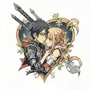 kirito x asuna tattoo design idea