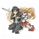 kirito x asuna tattoo design idea