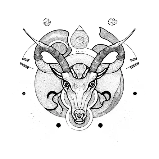 Aries, Pisces, and Sagittarius Constellations  tattoo design idea