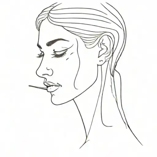 Doesn't cry tattoo design idea