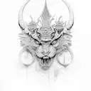 Trendel tattoo design idea