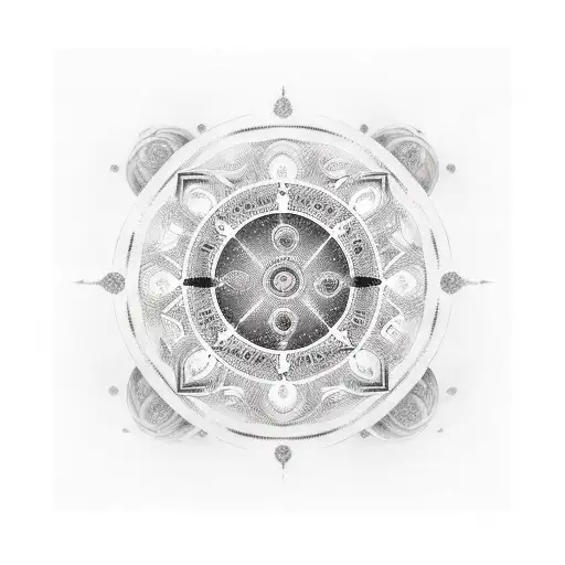 ‘nirvana’ in morse code written in a circular fashion, ‘arhaan’ in morse code written in a circular fashion tattoo design idea