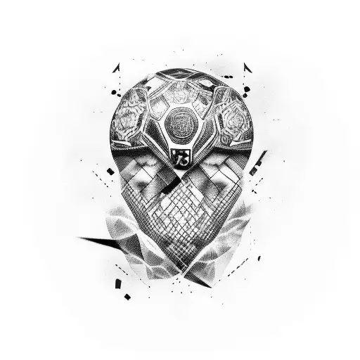 Messi and cr7 tattoo design idea
