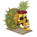 Pineapple skull tattoo design idea