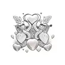 Create a dotwork tattoo that represents the connection between bartending and your love for Michigan tattoo design idea