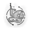 Create a dotwork tattoo that represents the connection between bartending and your love for Michigan tattoo design idea