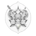 Create a dotwork tattoo that represents the connection between bartending and your love for Michigan tattoo design idea