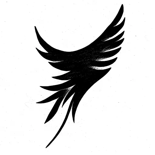 wing tattoo design idea