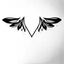 wing tattoo design idea