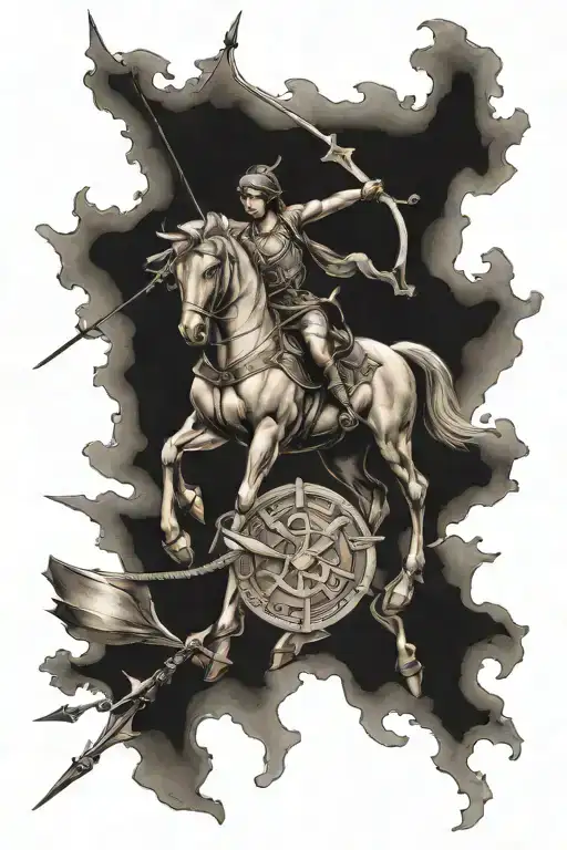 perseverance sagittarius tattoo tattoo design idea