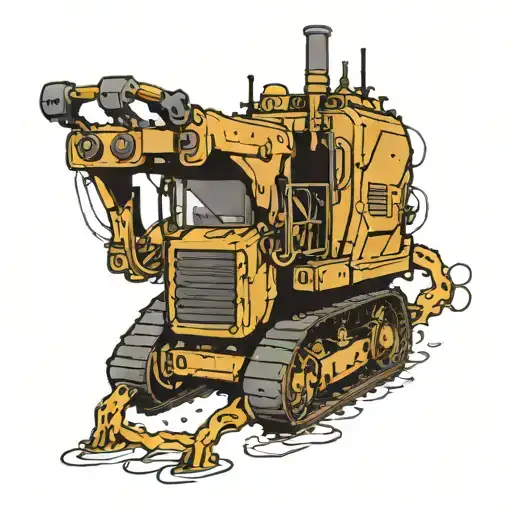 killdozer tattoo design idea