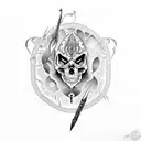 espada tattoo design idea