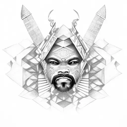 conquistador, african, taino tattoo design idea