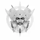 conquistador, african, taino tattoo design idea