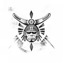 taino warrior tattoo design idea