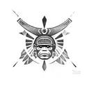 taino warrior tattoo design idea