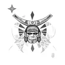 taino warrior tattoo design idea