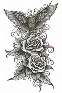 somewhere between raising hell and amazing grace written tattoo design idea