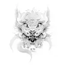 Foo Dog tattoo design idea