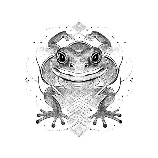 salamander tattoo design idea