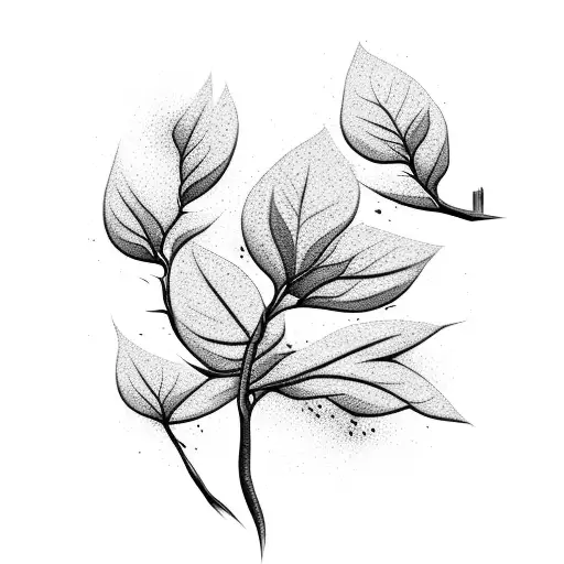 dogwood tree with roots for man tattoo design idea