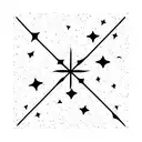little imperfect stars tattoo design idea