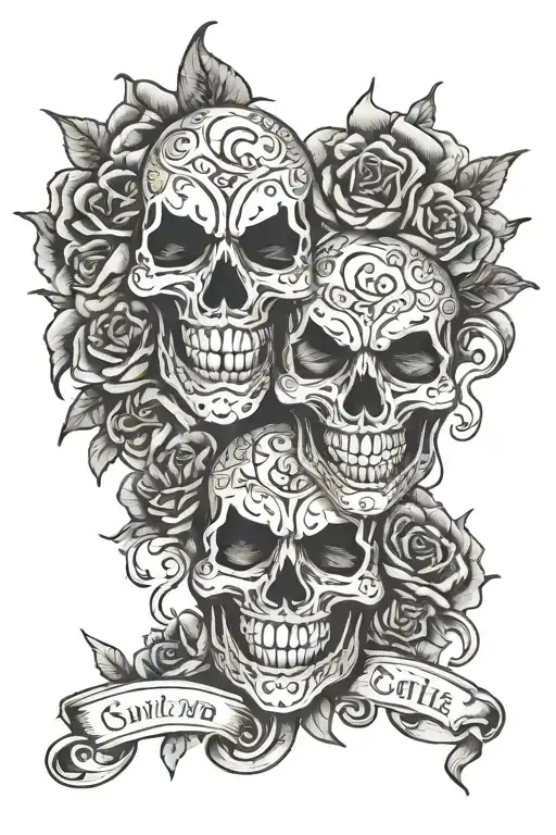 smile now cry later tattoo design idea